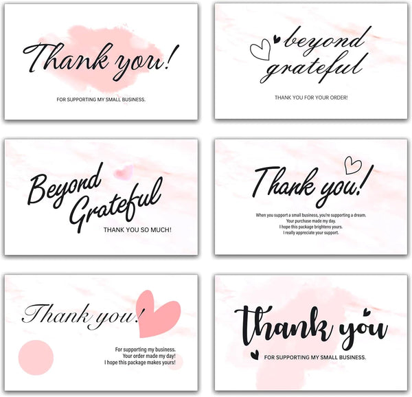 WEIZHEN 240-Count Thank You for Your Order Cards - Thank You For Supporting