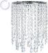 Chandelier Shades, Mini Crystal Shade, Acrylic Beaded Hanging Lampshade, Modern 2-Tiers Pendant
