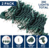 Watereem 2 Pack 100 Count Clear Christmas String Lights, Each, Incandescent Mini Christmas Lights, Connectable Xmas