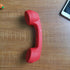 Wireless Retro Telephone Handset, Radiation-Proof Handset Receivers for Mobile Phone with Comfortable Call (Red)