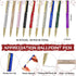 Geyoga Employee Appreciation Gifts, Inspirational Ballpoint Pens with Thank You Cards, Motivational Quote Pen Bulk (50