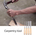 Semicircle Chisel Inner Edge Woodworking Gouge, Carpenter Wood Hand Chisel Tool, Pack of 4