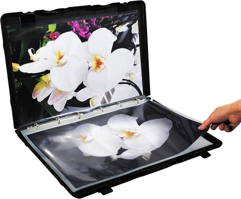 UniKeep Large Binder with Pages, 11 x 17, Black, Fully Enclosed Case