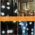 Galavasen 2x46FT 66LED 8Modes 2Pack(Pure Outdoor Solar String Lights, Crystal Solar Powered Christmas Fairy String
