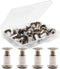 binifiMux 10-Pack M6 x 10mm Rivet Hex Socket Head Cap Connecting Bolt and Barrel Nut for Furniture