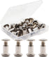binifiMux 10-Pack M6 x 10mm Rivet Hex Socket Head Cap Connecting Bolt and Barrel Nut for Furniture