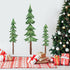 Large Pine Tree Wall Decals Peel and Stick Watercolor Extra Large Tree Wall Decal Forest Nature Green Trees Stickers