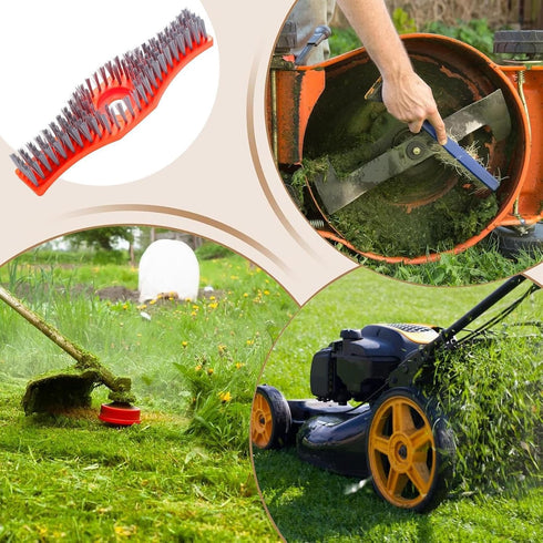 Generic Trimmer Stiff Bristle Cleaning Brush - Manual Lawn Scraper, Versatile Garden Cleaner, High Strength Farm Floor