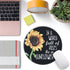 Eleville Mouse Pad with Sunflower Design, Motivational Words of Wisdom for Office Home Travel