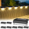 Herzila 8 Pack Solar Deck Lights Outdoor, Solar Step Lights Waterproof Led