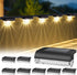 Herzila 8 Pack Solar Deck Lights Outdoor, Solar Step Lights Waterproof Led
