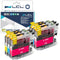 LCL Compatible Ink Cartridge Replacement for Brother LC20E LC20EC LC20EM LC20EY XXL (6-Pack, 2 Cyan 2 Magenta 2 Yellow)