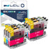 LCL Compatible Ink Cartridge Replacement for Brother LC20E LC20EC LC20EM LC20EY XXL (6-Pack, 2 Cyan 2 Magenta 2 Yellow)