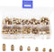 binifiMux 300pcs M3 Knurled Threaded Inserts, Brass Female Press in Embedment Heat Set Nuts Assortment Kit