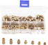 binifiMux 300pcs M3 Knurled Threaded Inserts, Brass Female Press in Embedment Heat Set Nuts Assortment Kit