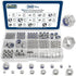 Vifmy Metric Hex Nuts&Locknuts Assortment Kit(360Pcs)M3 M4 M5 M6 M8 M10 M12 Stainless