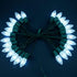 C9 25 25 Count 12" Bulbs Set YULETIME Cool White LED Christmas Lights, Feet Spacing Faceted Strawberry UL Certified