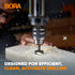 BORA BFB-009713 5/8" Dia Tempest Forstner Bit 3-1/2" OAL, Round 5/16" Shank for Wood Drilling Ideal for Cabinet Making and Fine Woodworking Projects