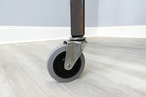 Shepherd Hardware 9807 3-Inch Swivel Stem Caster - Rubber Wheel, 175-lb Load Capacity