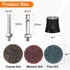 27pcs Set 1" 1/4" HARFINGTON Quick Change Discs Roll Lock Sanding Discs with Shank Pad Holder Coarse/Medium/Fine Grit