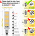 ALIDE JDE11 Bulbs 120V 100W Bulbs Dimmable,T3 T4 E11 Bulb,4000K 10W 1000LM E11 Lighting,5Pack Led Halogen Candelabra