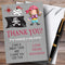 The Card Zoo Grey Girl Pirate Party Thank You Cards