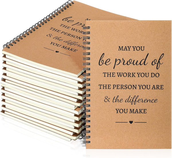Colarr 24 Pcs A5 Inspirational Spiral Notebook Bulk Appreciation Gift, 6x8 Inch Motivational Notepad, 100 Page/50sheet