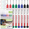 Azureblue 8pcs Long Nib Marker, Long Head Deep Hole Marker Pens, Waterproof