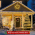 100LED 33FT, 8 FairyGlim Christmas Lights Outdoor Green Wire Connectable Christmas String Lights | Modes Twinkle Fairy
