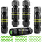 5-Pack IP68 Waterproof 2 Way 3-Core Junction Box Electrical Cable Connector, M16 Wire Range (3.5-10mm) for Outdoor
