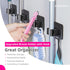 DOMAXCAI Broom and Mop Holder, Super Anti-Slip Wall Mount, Self Adhesive Gripper for Bathroom, Garage and Laundry Room