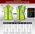 TCCFCCT Women's High Visibility Reflective Vest, 11 Pockets Neon Construction Work Vest with Zipper
