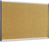 Quartet Bulletin Board, 30" x 18", Corkboard, Aluminum Frame, Tan (ARCB3018)