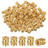 iplusmile 100pcs 3D Printing Brass Nuts, M3 Thread Brass Knurled Nuts for 3D Printer, Laptop Automotive Plastic Shell