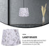HAMPPLIES Fabric Round Lamp Shade for Table Wall and Floor Lamps Lightweight Soft Light Cover with Butterfly Print Easy