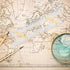 Arms,15 Inches Marine Parallel Ruler with Brass Marine Navigation Ruler for Navigational Plotting Nautical Charts