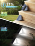 IP67 2PK AUDLES LED Solar Step Lights Waterproof Outdoor Stair Lights, Solar Deck Light Outdoor Decor Solar Decoration