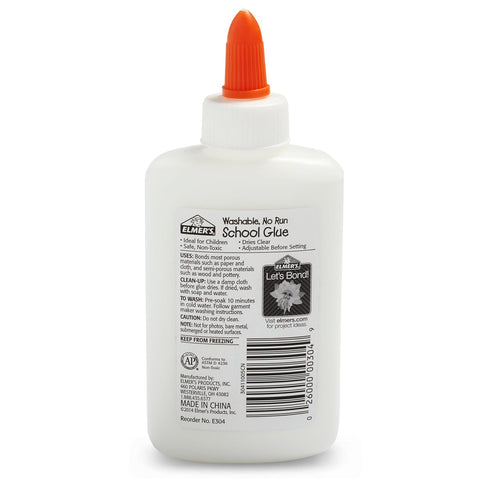 Elmers Liquid School Glue, Slime Glue & Craft Glue, Washable, 4 Ounces Each, 12 Count for Making Slime