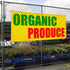 Sign Destination 4 Grommets 24x48Inches Vinyl Banner Multiple Sizes Organic Produce Food Fair Promotion Business