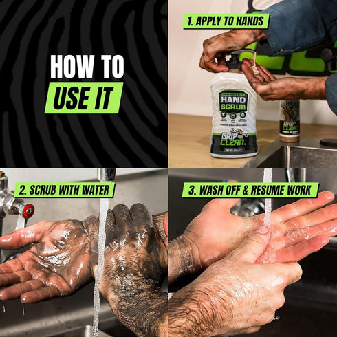 32 Oz Grip Clean Ultra Heavy Duty Hand Cleaner for Mechanics Walnut Shell & Clay-Infused Technology Removes Grease, Oil