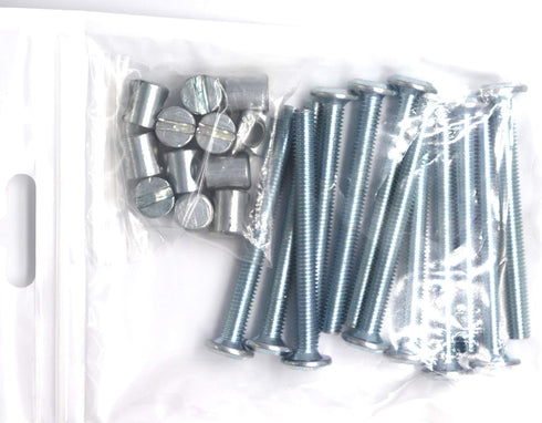 FGen 12pcs M6 M6 60mm Hammer Crib Accessories Bolt Nut x Bookcase Reclining Head Screw Nut