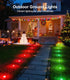 50Ft Permanent Outdoor Ground Lights Smart Color Changing, Pathway Christmas Lights Waterproof, Walkway Lighting
