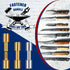 20 Sets Brass Bracket Bolt Fasteners and Stainless Steel Tactical Lock Rivets for Knife Making Supplies