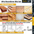 4Pcs -3/16",1/4",5/16",3/8" Set,1/4 Inch Trimming,with Roundover Router Bits,Radius Edge Forming Router Bit