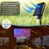 420 4th Solar American Flag String Lights - Waterproof Led Solar Powered Flag Net Light for of July Memorial Day