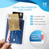 Mata1-USA Extra-Thick Plastic X-Large Vertical Card Protector, Clear, 4x6 Inch, 250 Pack