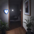 Rosojodg Lights(0.5W) Blue Plug-in Auto Sensor Control LED Night Light Lamp Bedroom Hallway Heart Shaped Night