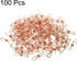MECCANIXITY 100 Pieces Metal Wire Hollow Out Clips, 32mm Cute Mini Binder Paper Clip in Rose Gold