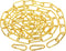 PATIKIL 6 Feet Gold Finish Lighting Hanging Chain, Metal Looping Chain for