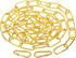 PATIKIL 6 Feet Gold Finish Lighting Hanging Chain, Metal Looping Chain for